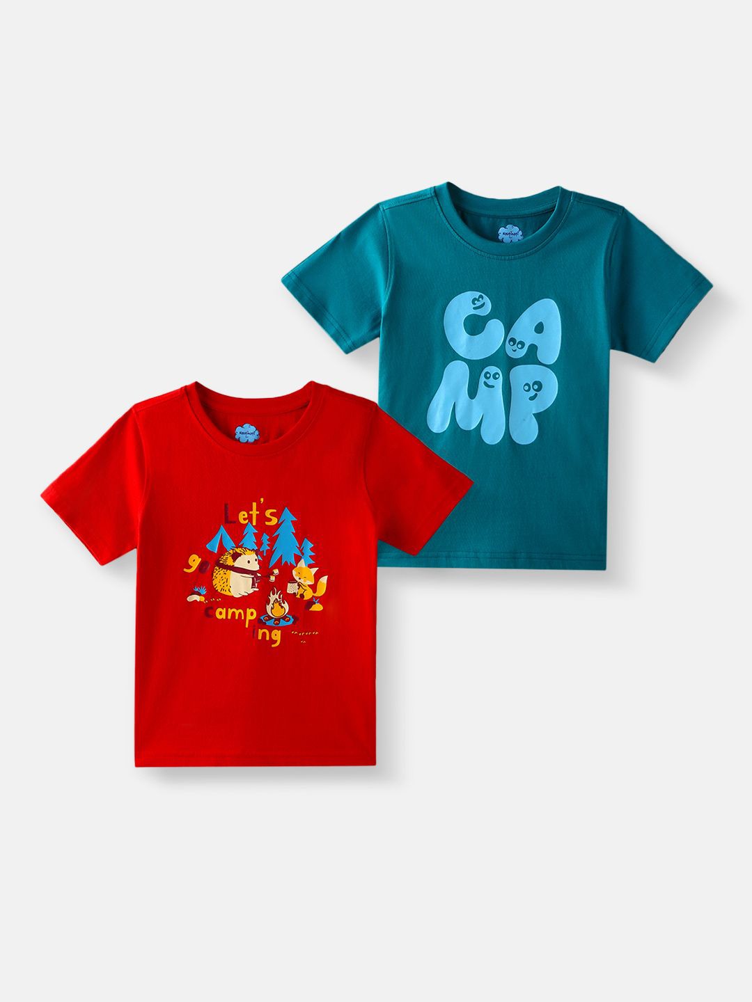 

Nauti Nati Boys 2 Printed Bio Finish T-shirt, Blue