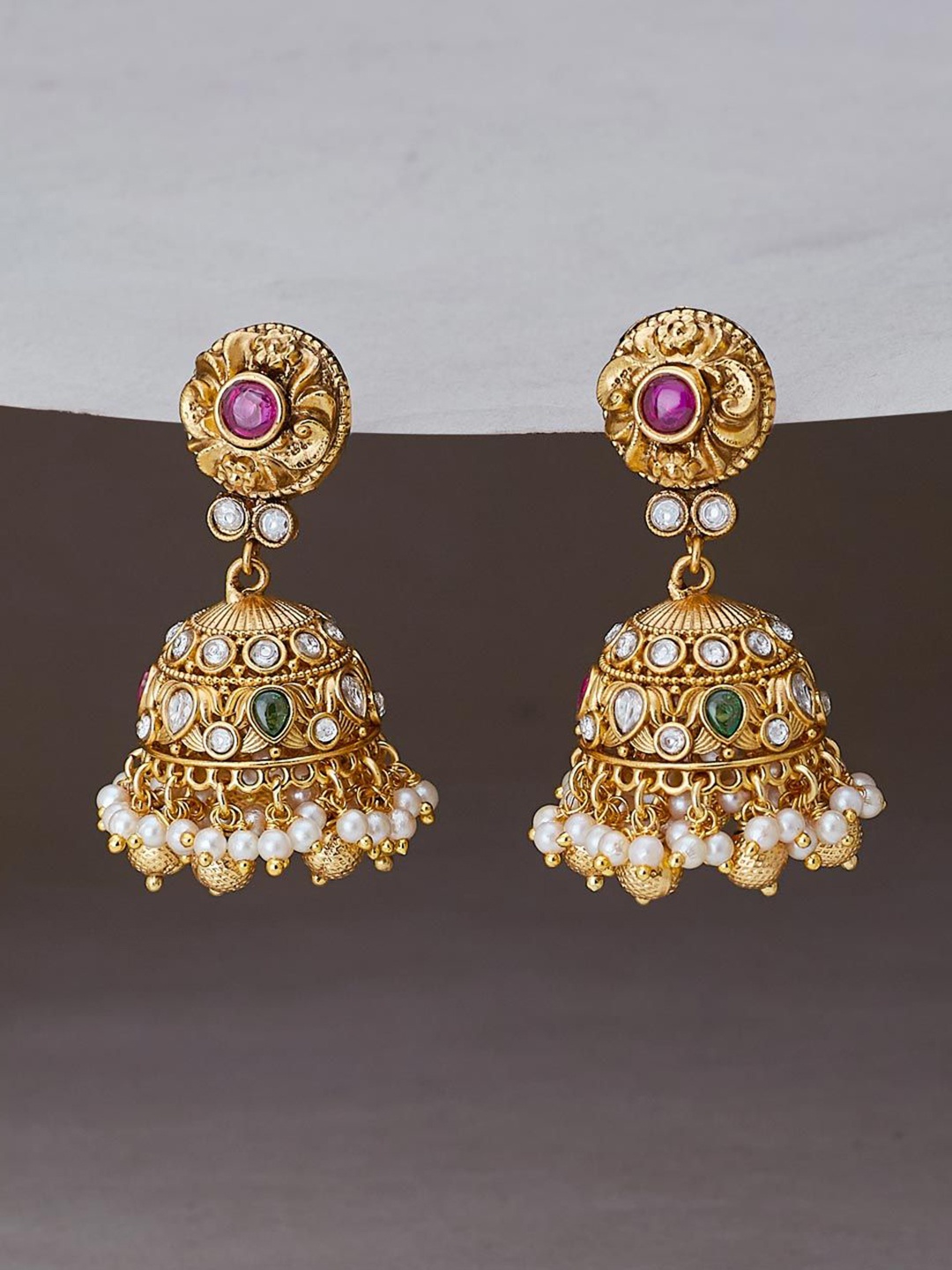 

Fabindia Contemporary Jhumkas Earrings, Gold