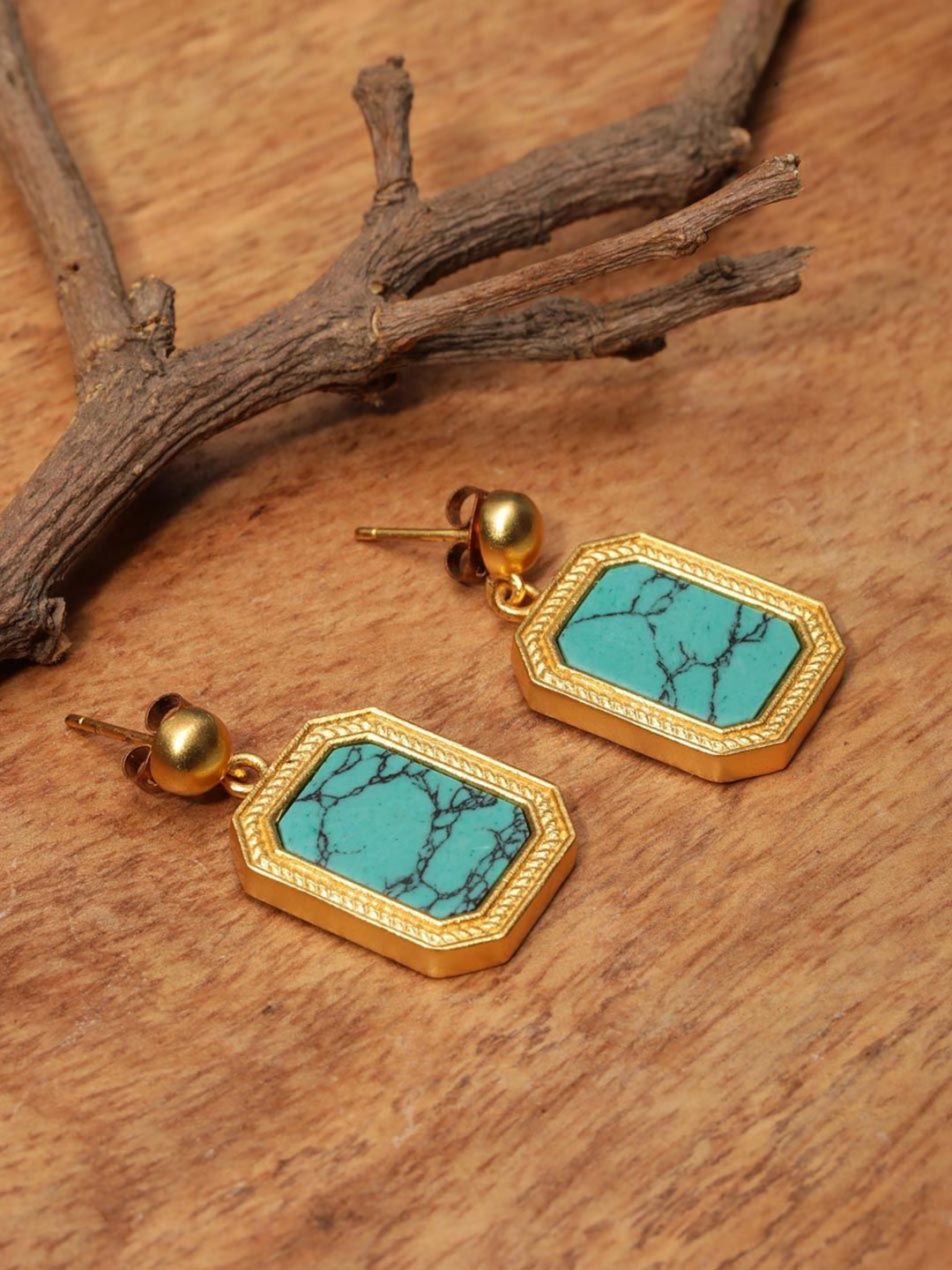 

Fabindia Contemporary Drop Earrings, Gold