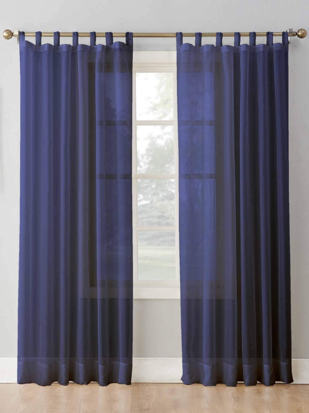

Dekor World Multicoloured Set of 2 Sheer Door Curtain, Multi