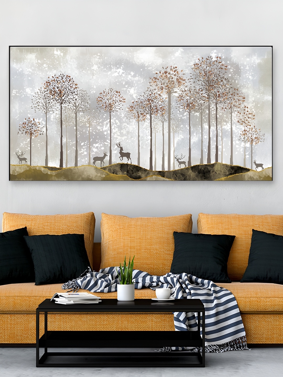 

DEKORSTATION Grey & Brown Painting Wall Art