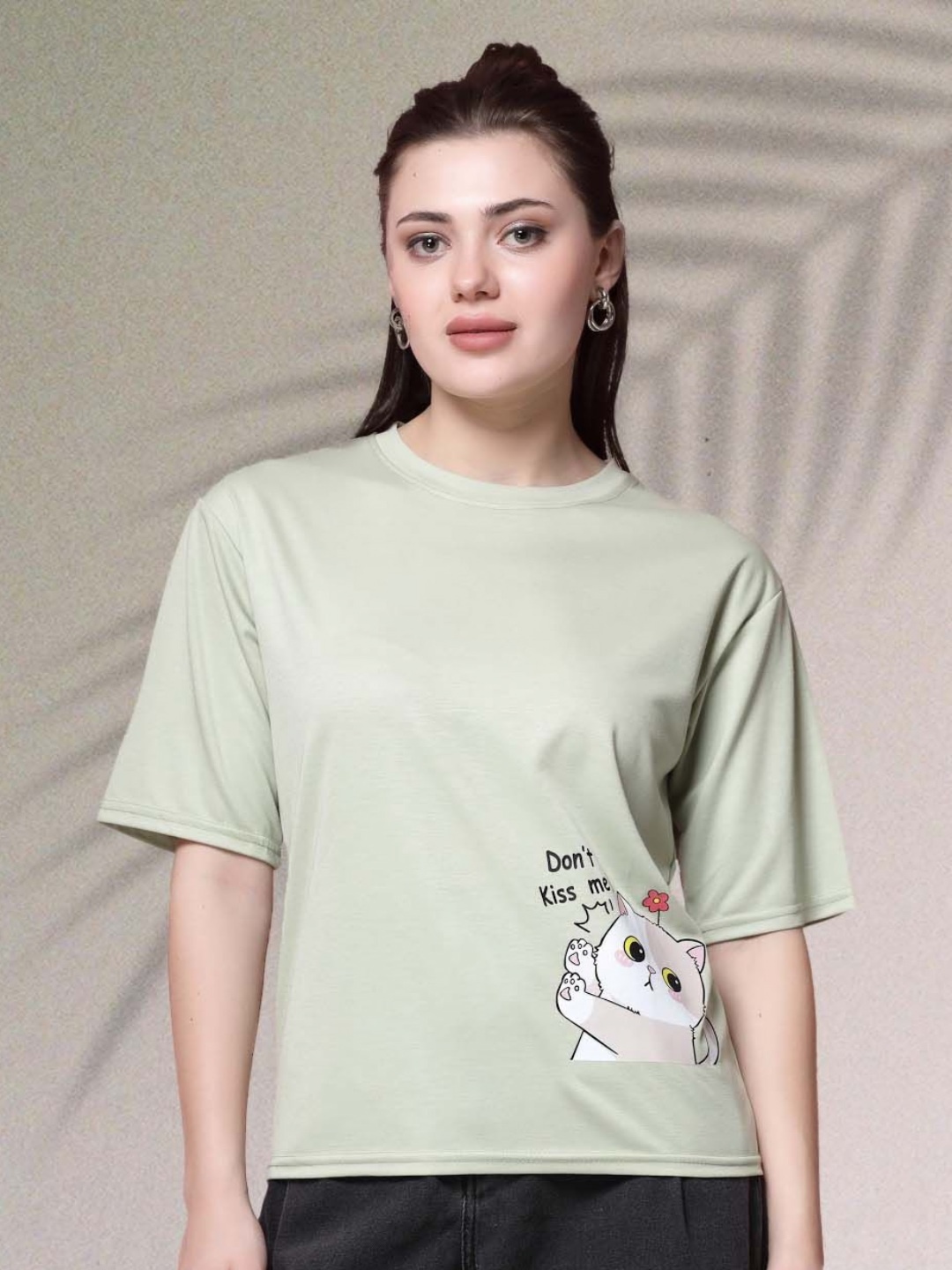 

Moda Rapido Women Printed T-shirt, Green