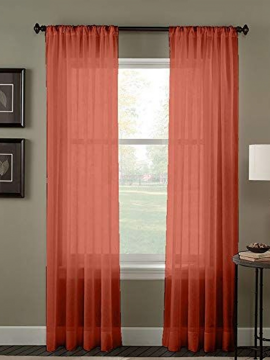 

Dekor World Multicoloured Set of 2 Sheer Long Door Curtain, Multi