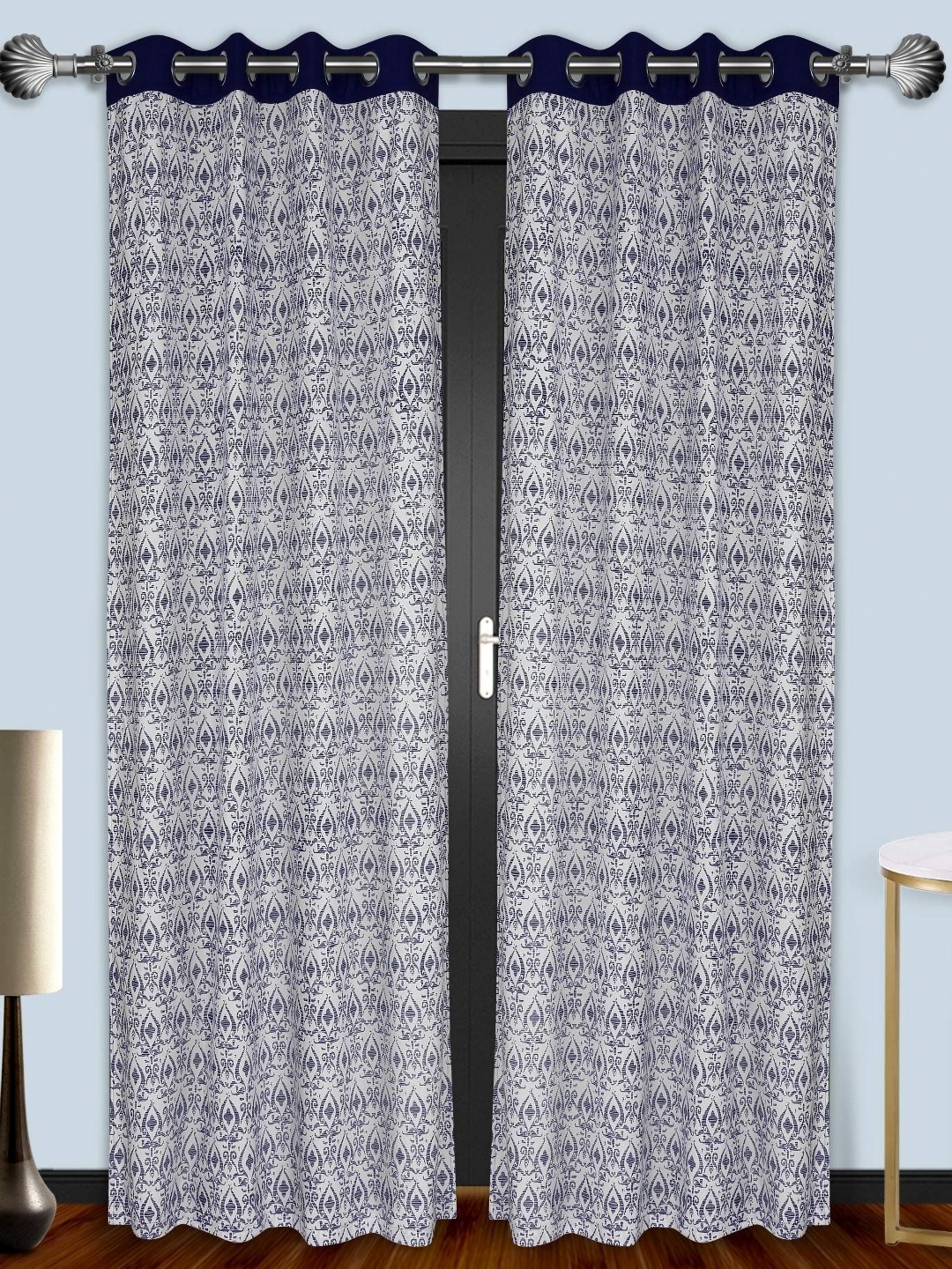 

Dekor World Multicoloured Set of 2 Door Curtain, Multi