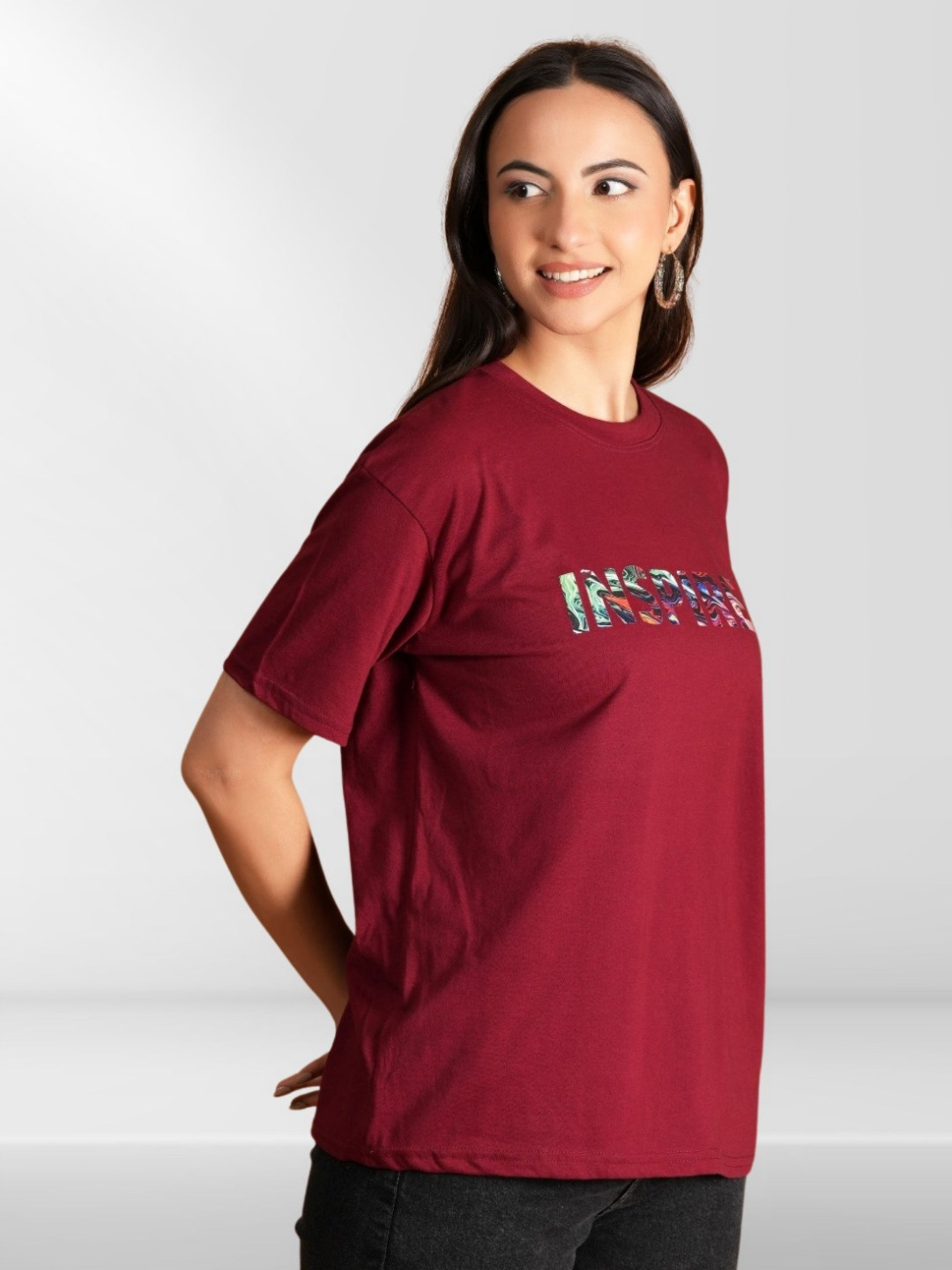 

Belfry Women Typography 2 Printed Applique T-shirt, Multi