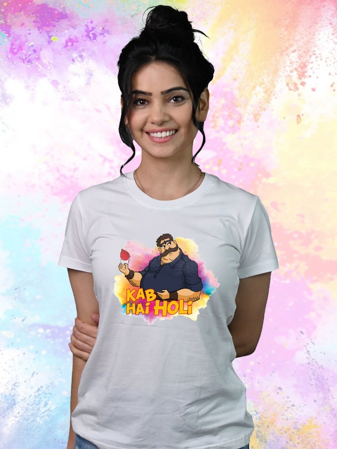 

Tedhi Medhi Family Women Printed T-shirt, White