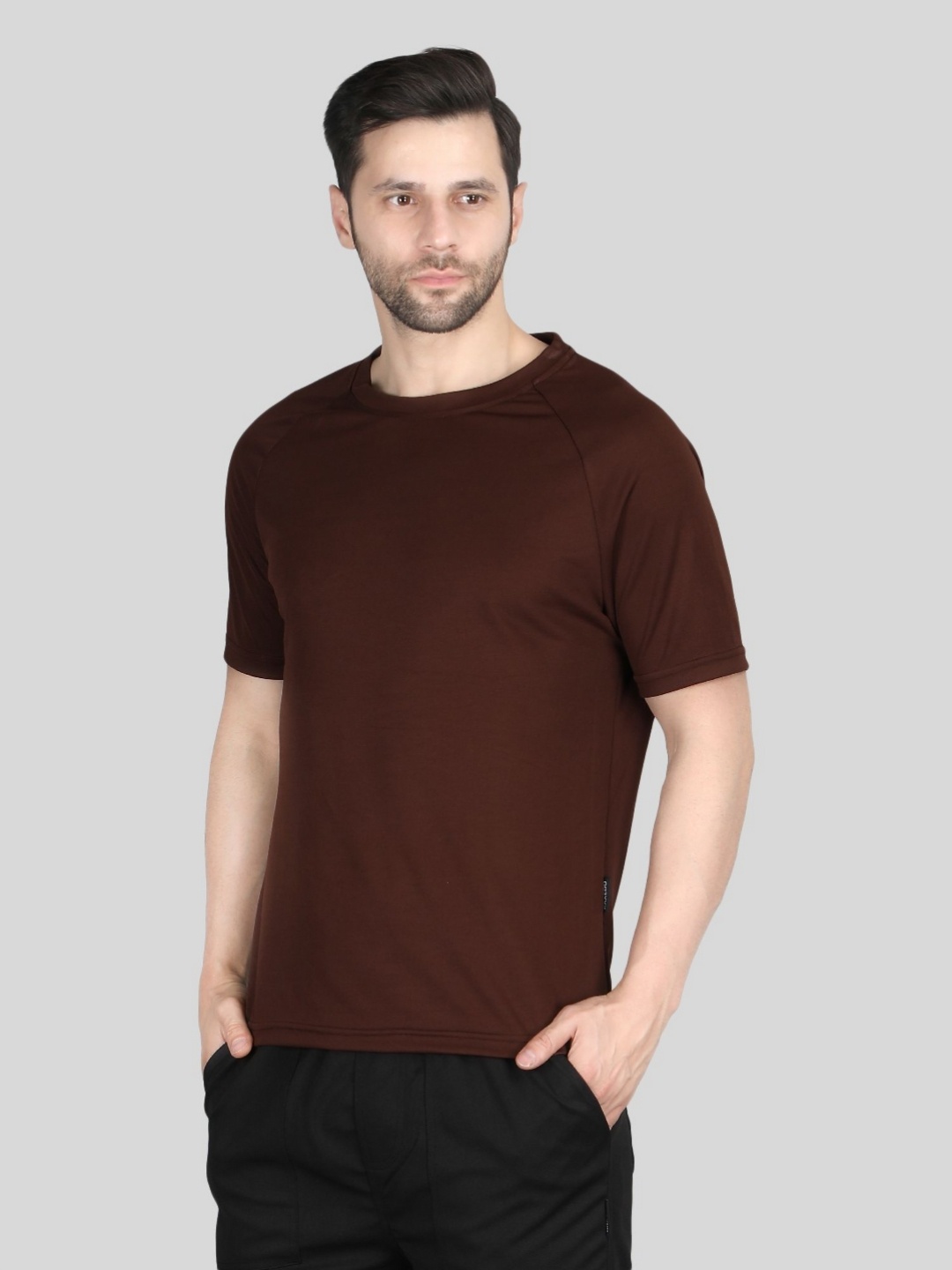 

Raxedo Dry-Fit Gym Workout T-Shirt, Brown