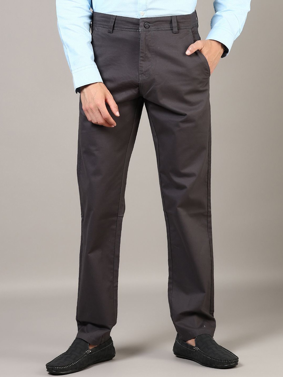 

V-Mart Men Chinos Trousers, Grey