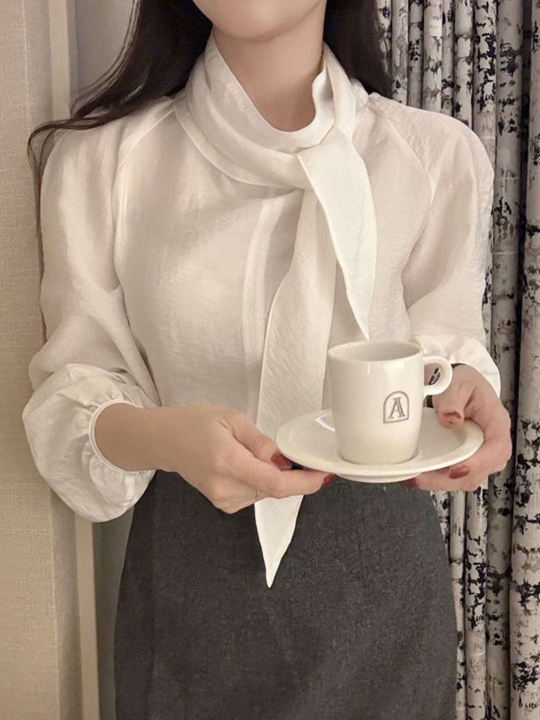 

LULU & SKY Top, Off white