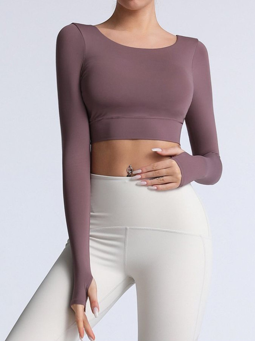 

LULU & SKY Crop Top, Purple