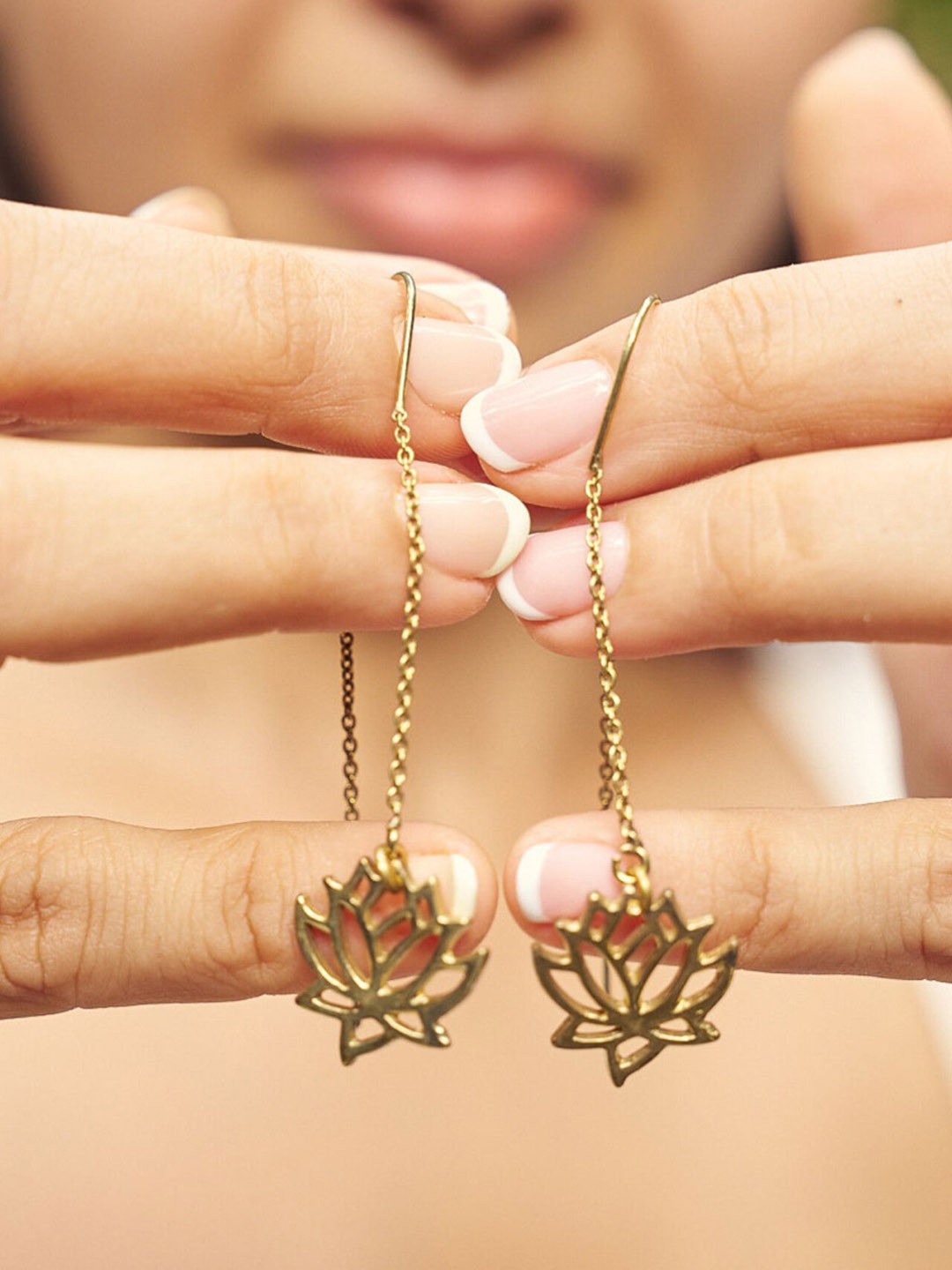 

Soul Works Contemporary Drop Earrings, Gold