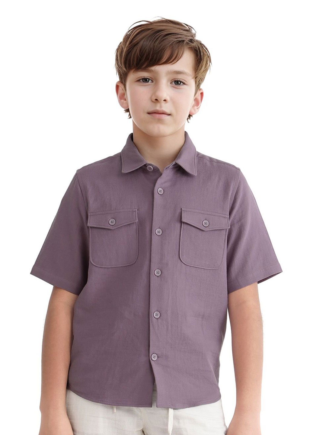 

RARE ONES Boys Opaque Casual Shirt, Pink