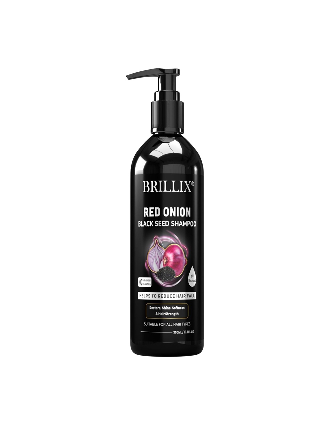 

BRILLIX Red Onion & Black Seed Hair Growth Shampoo - 300 ml