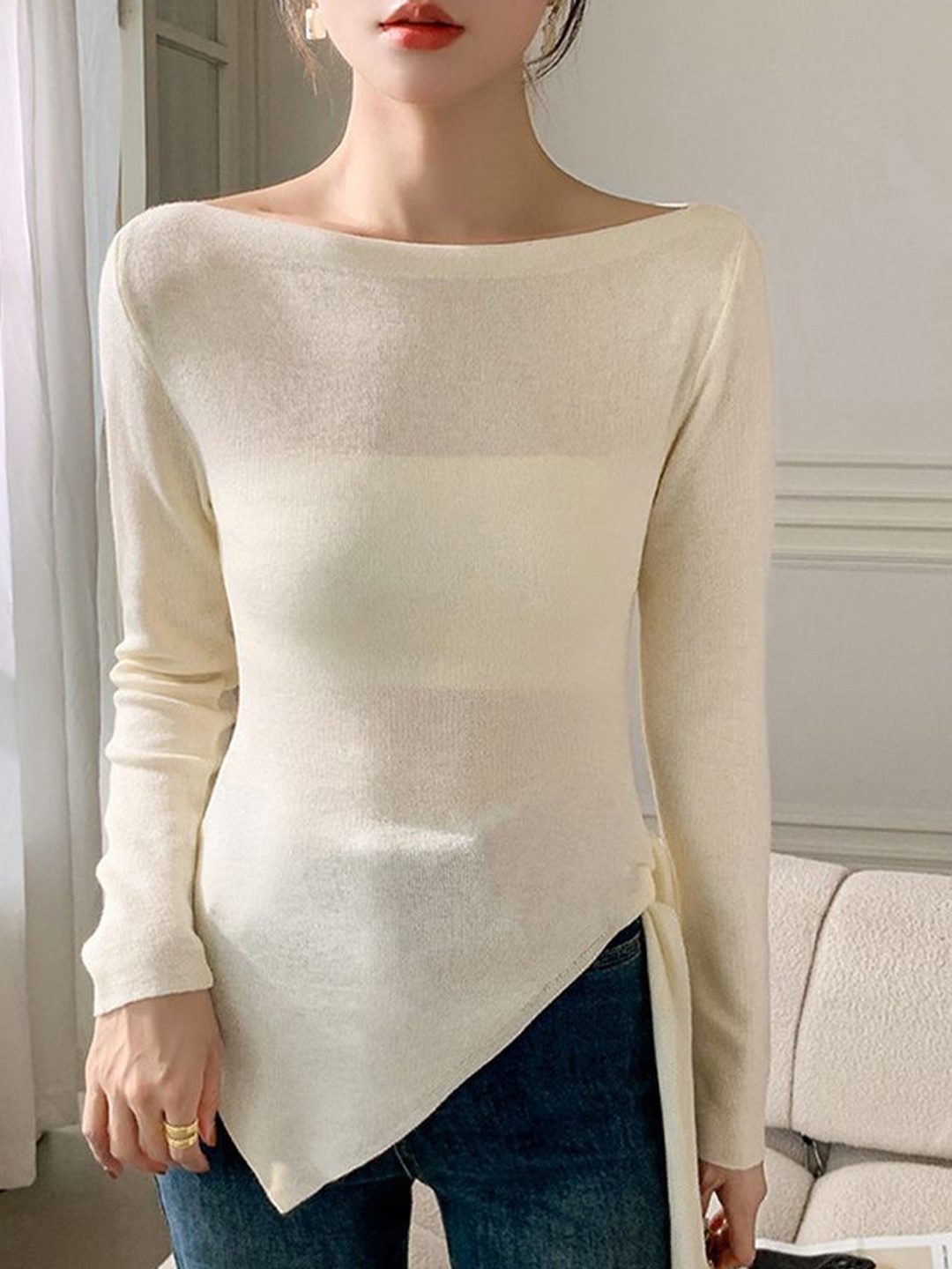 

LULU & SKY Top, Beige