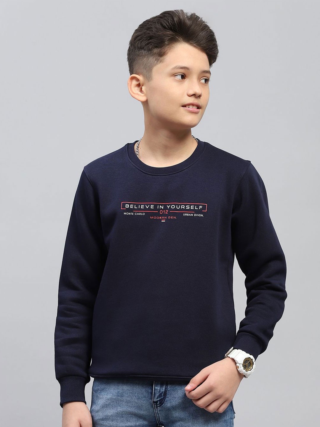

Monte Carlo Boys Printed Sweatshirt, Navy blue