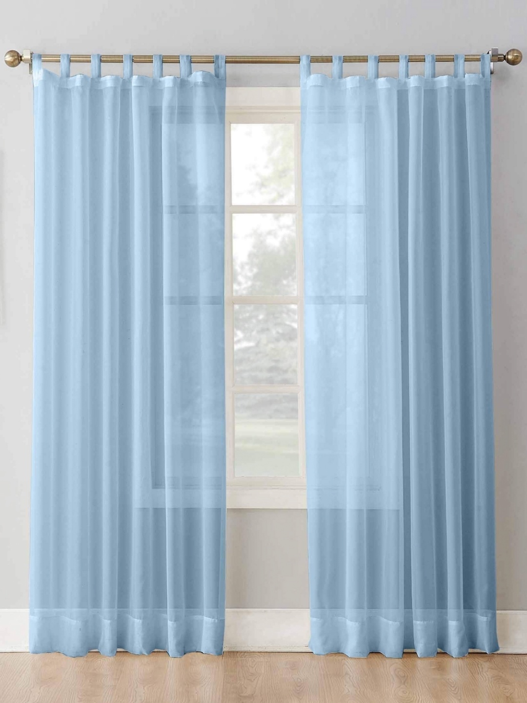 

Dekor World Multicoloured Set of 2 Sheer Long Door Curtain, Multi