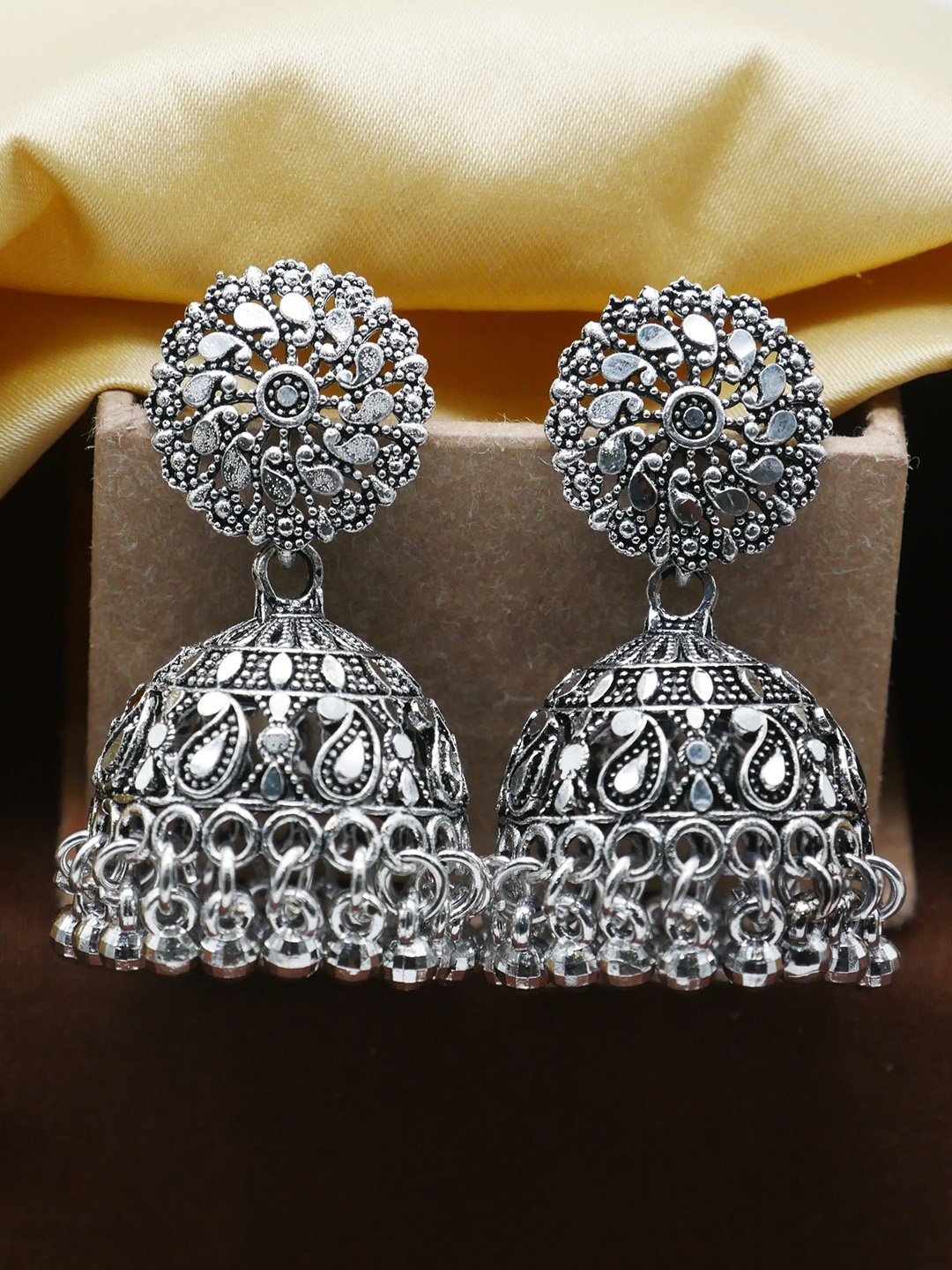 

Anouk Contemporary Jhumkas Earrings, Silver