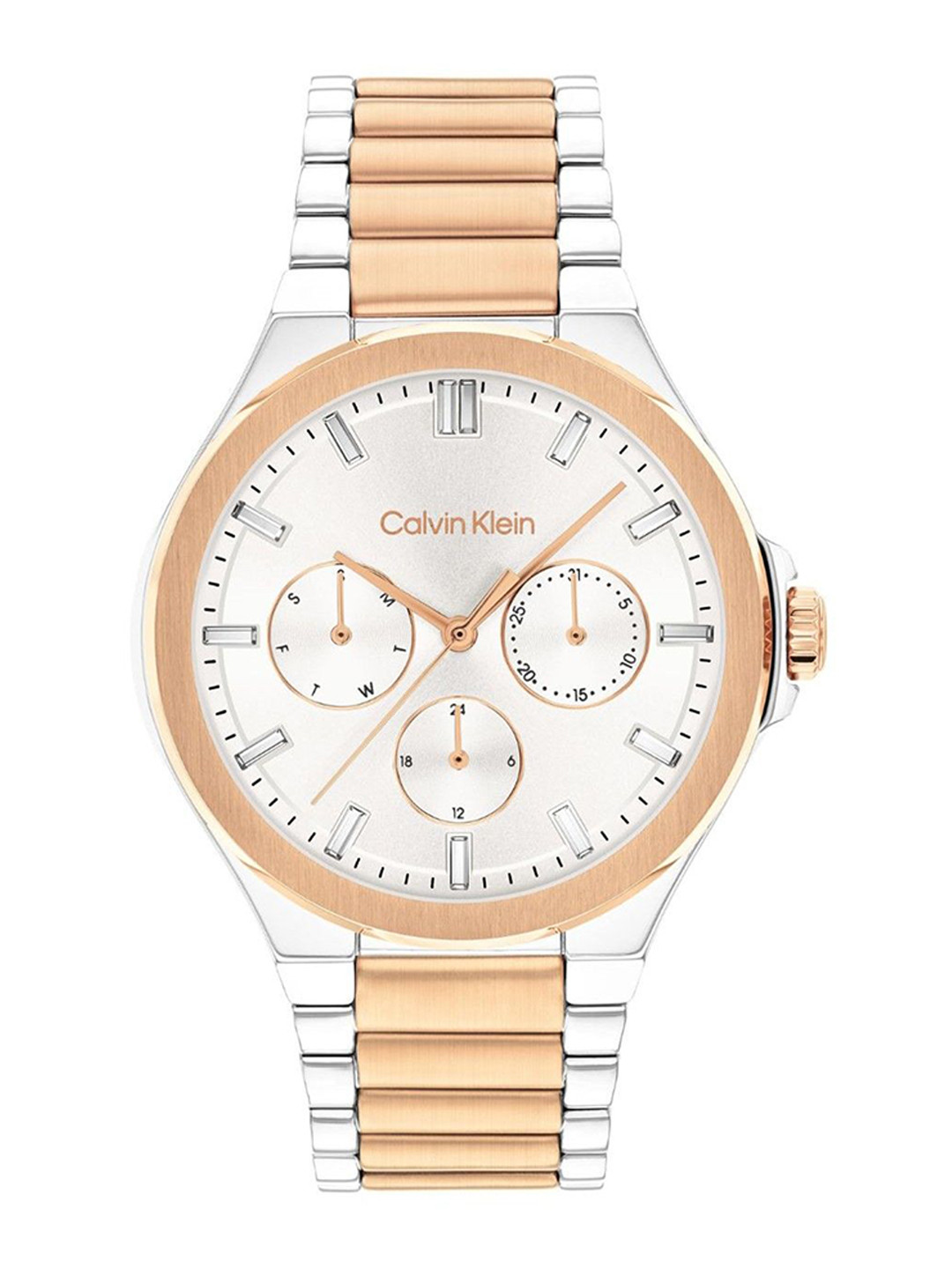 

Calvin Klein Women Dial & Stainless Steel Bracelet Style Straps Analogue Watch 25100052, White