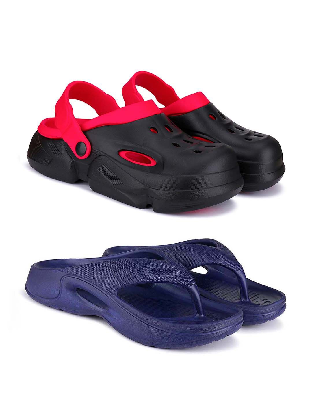 

BERSACHE Men Clogs, Black