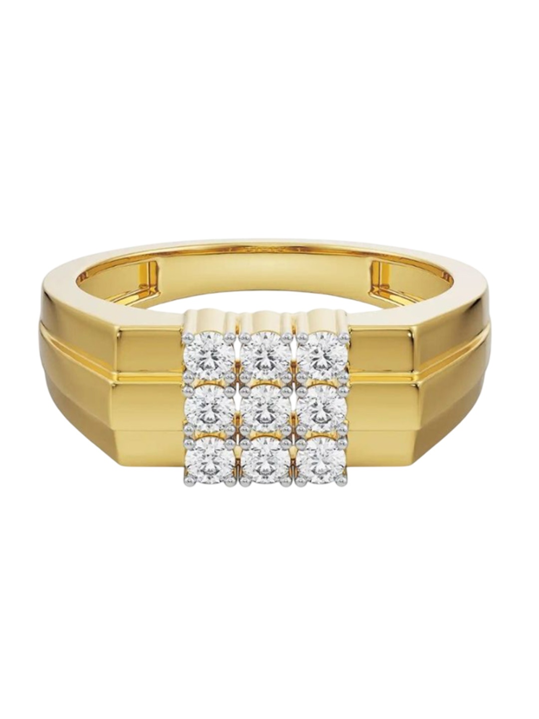 

Emori Arthur Diamond Ring for Men, Gold