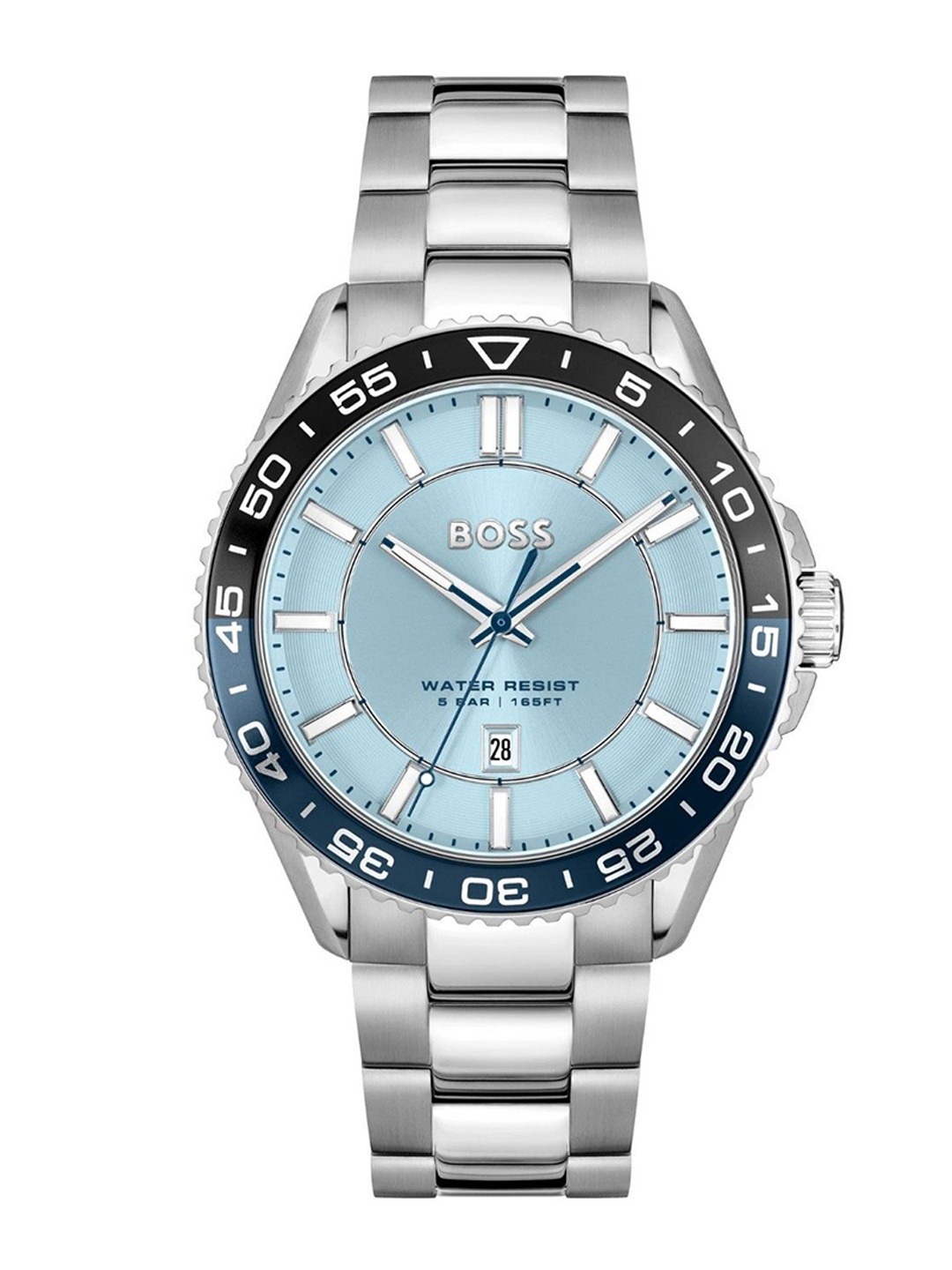 

BOSS Men Dial & Stainless Steel Bracelet Style Straps Analogue Watch 1514207, Blue