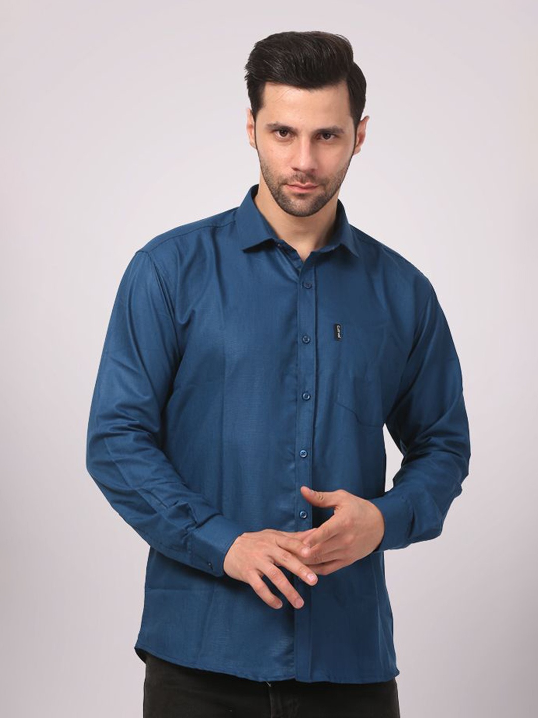 

CLUBWIN Men Opaque Formal Shirt, Blue