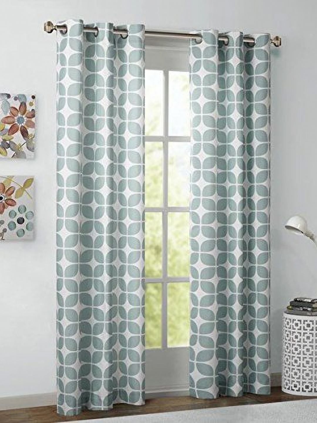 

Dekor World Multicoloured Set of 2 Door Curtain, Multi