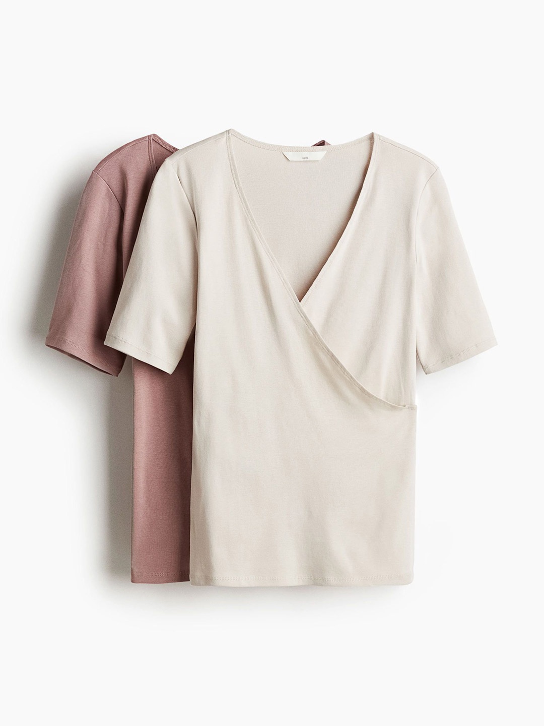 

H&M MAMA 2-Pack Nursing Tops, Pink