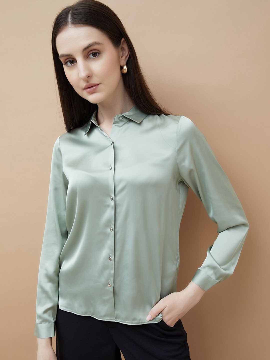 

CODE by Lifestyle Women Opaque Casual Shirt, Olive
