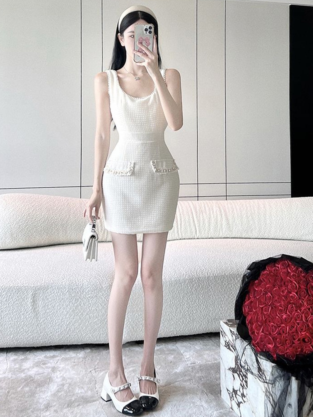 

LULU & SKY Sheath Dress, White