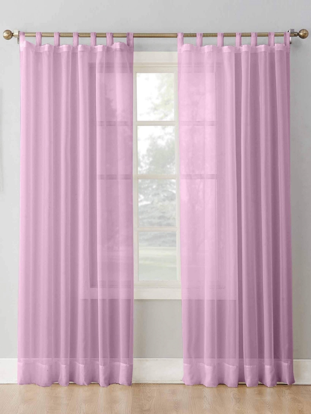 

Dekor World Multicoloured Set of 2 Sheer Long Door Curtain, Multi