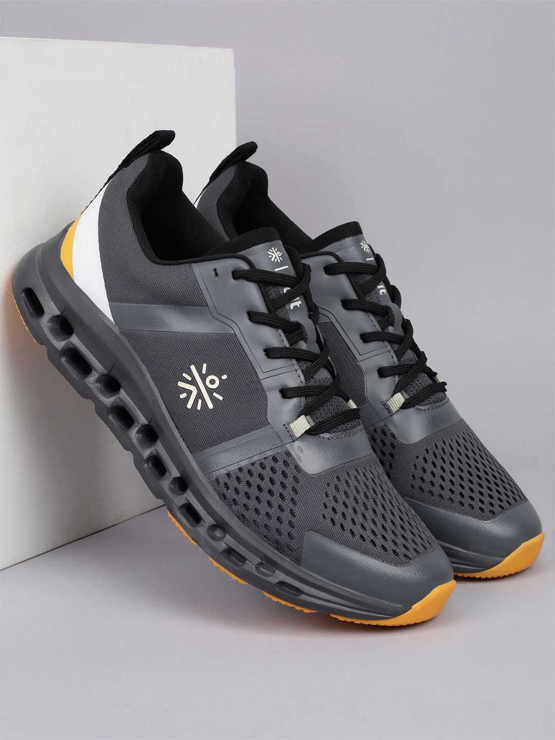 

CULT Men Dark Grey JacquAir Running Shoes