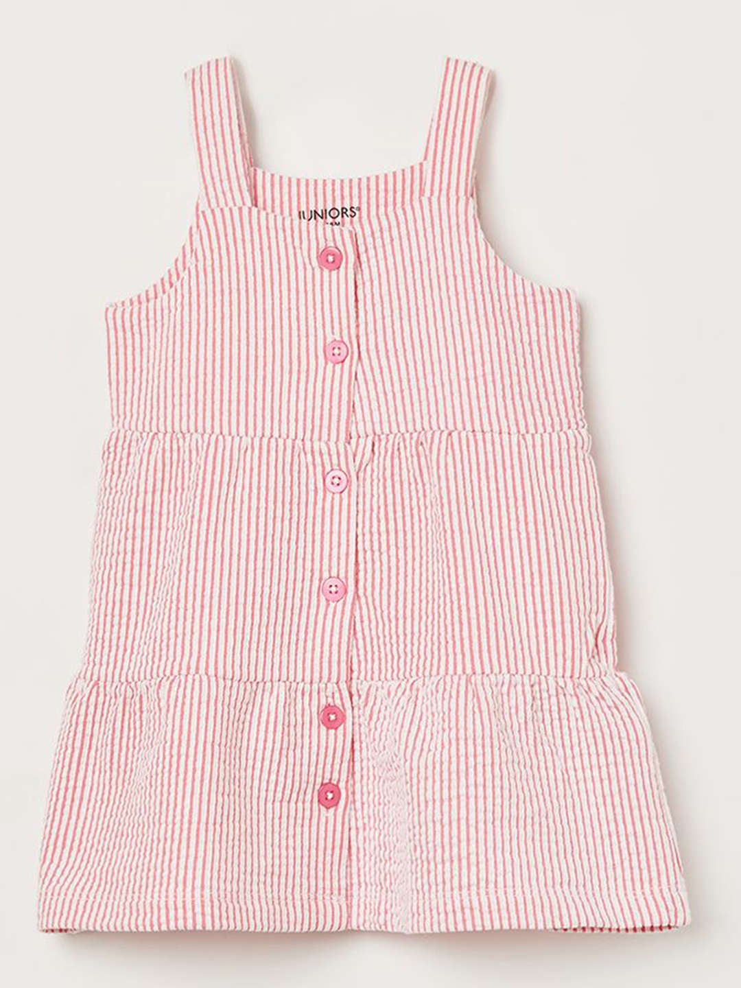 

Juniors by Lifestyle Striped Off-Shoulder A-Line Dress, Pink