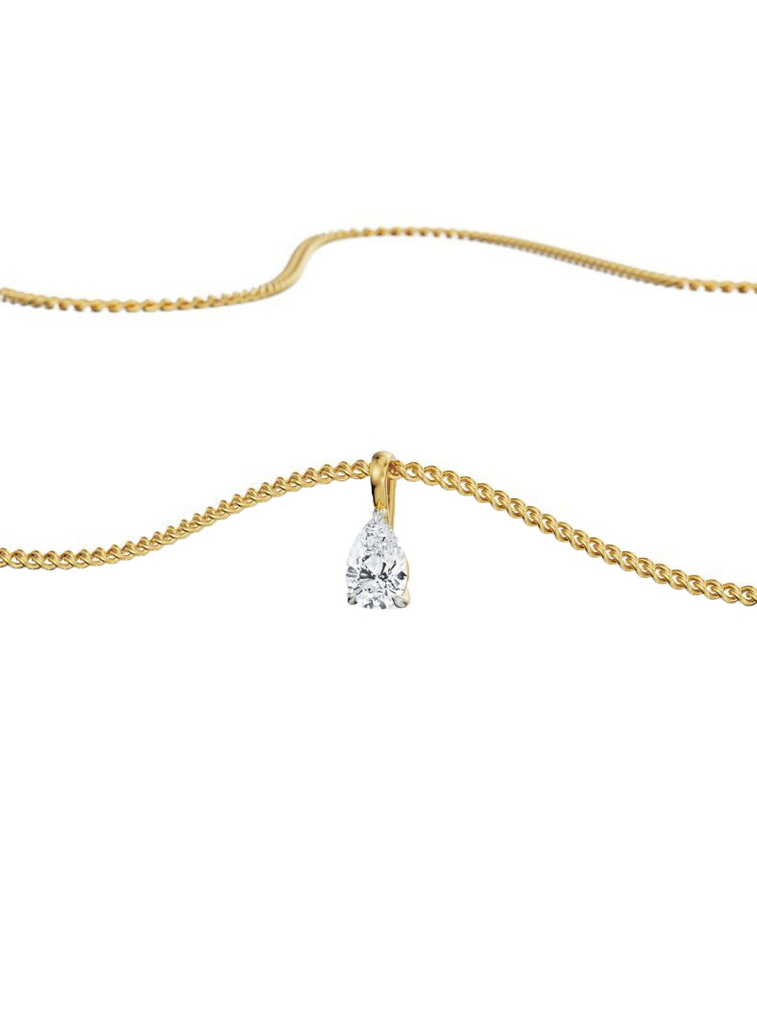 

Emori 1 CT Pear Lab Grown Diamond Pendant, Yellow