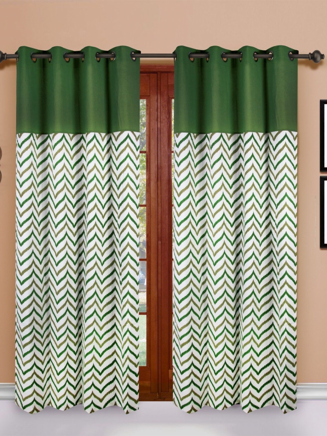 

Dekor World Multicoloured Set of 2 Door Curtain, Multi
