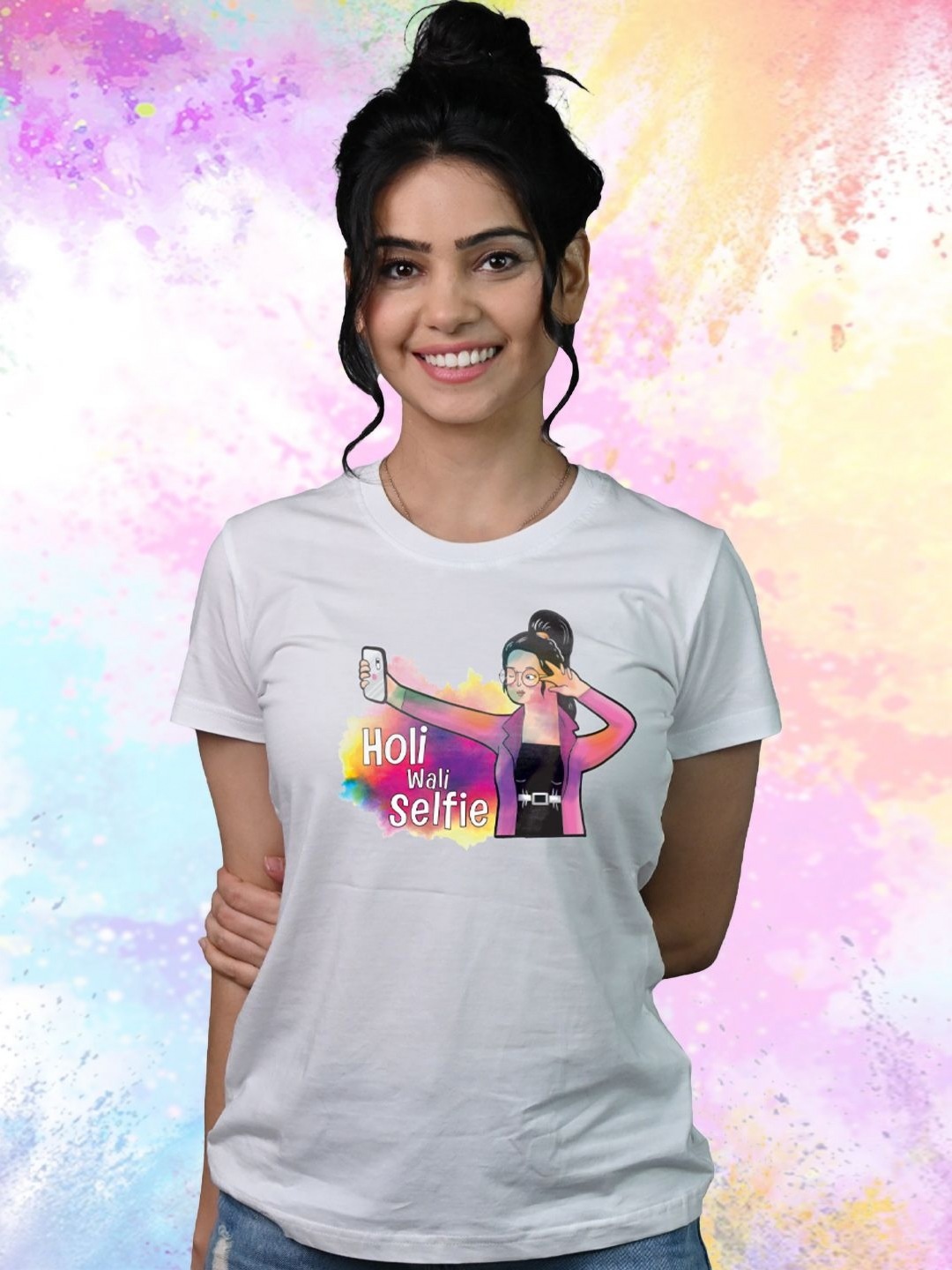

Tedhi Medhi Family Women Printed T-shirt, White