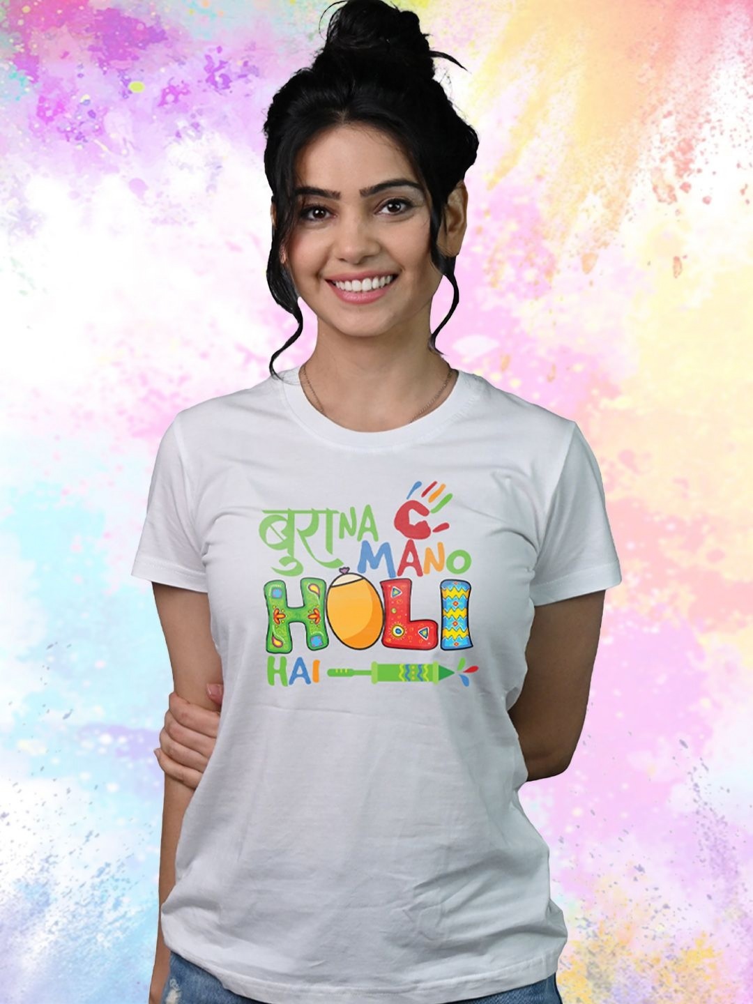 

Tedhi Medhi Family Women Printed T-shirt, White