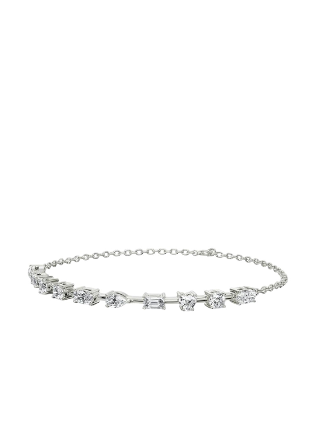 

Emori Multi Diamond Tennis Bracelet, Silver