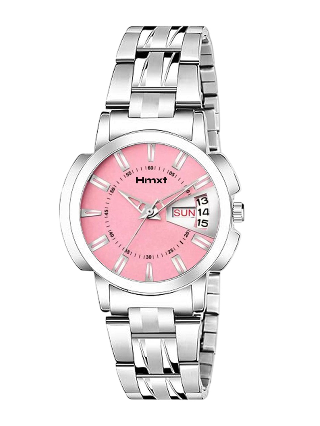 

HMXT Women Printed Dial & Stainless Steel Straps Analogue Watch HMXT-143, Pink