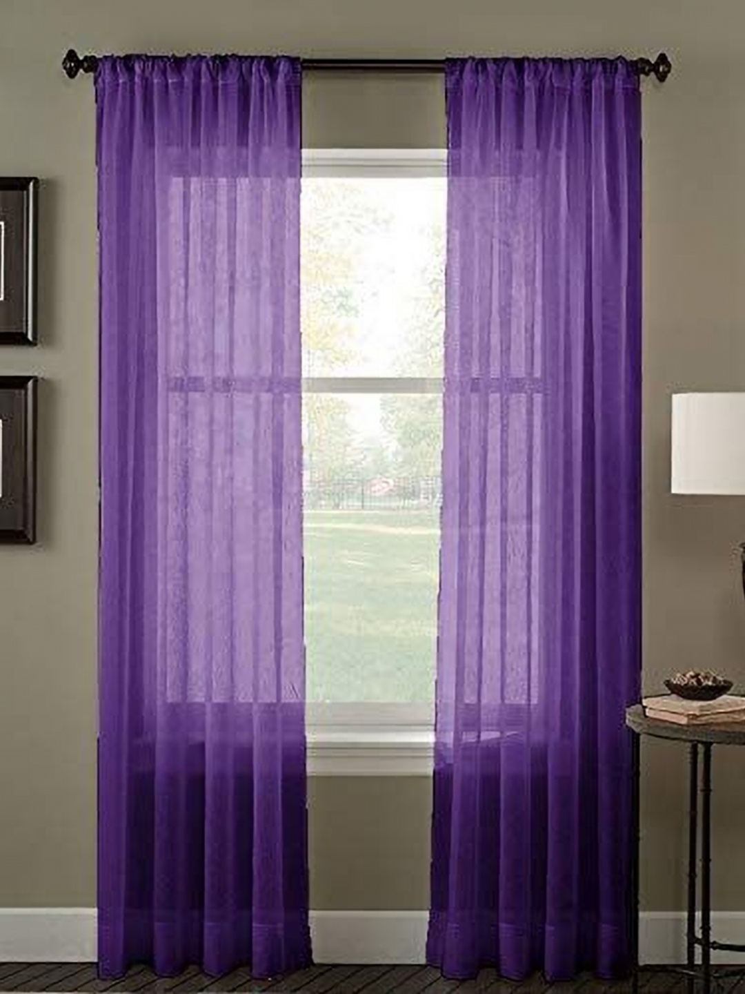 

Dekor World Multicoloured Set of 2 Sheer Long Door Curtain, Multi