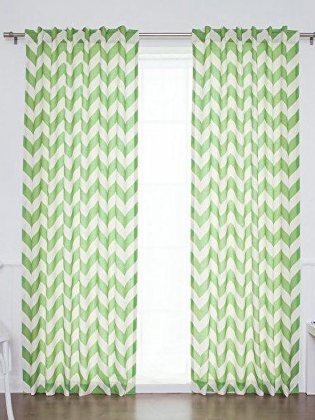 

Dekor World Multicoloured Set of 2 Sheer Door Curtain, Multi