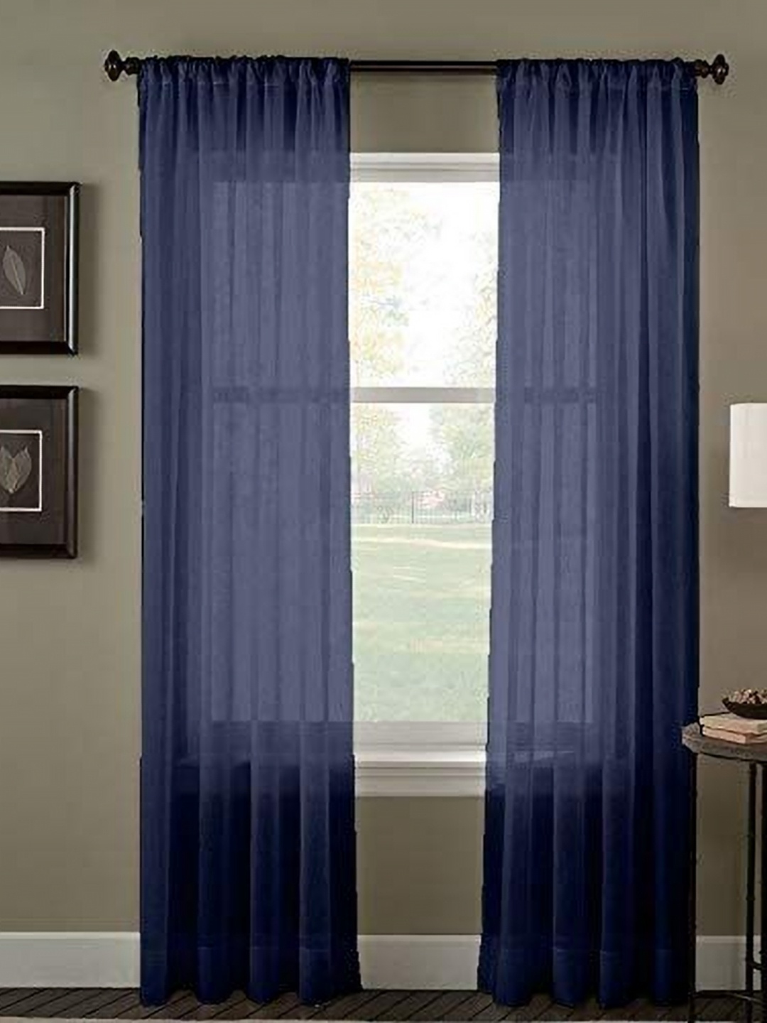 

Dekor World Multicoloured Set of 2 Sheer Long Door Curtain, Multi