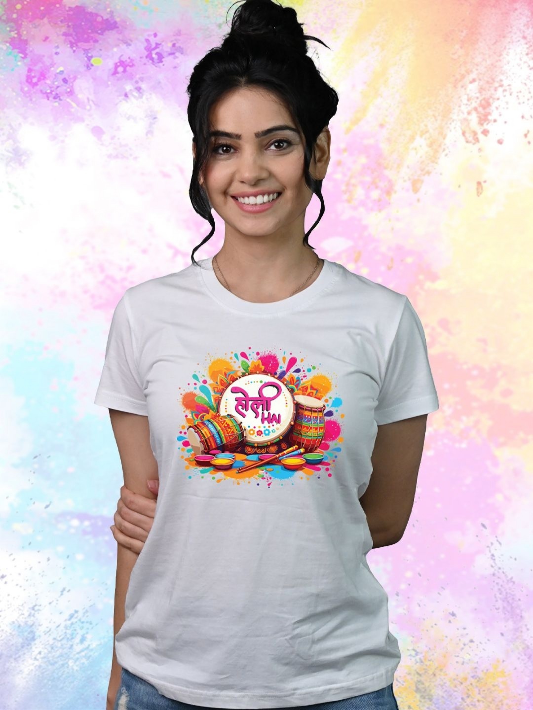

Tedhi Medhi Family Women Printed T-shirt, White
