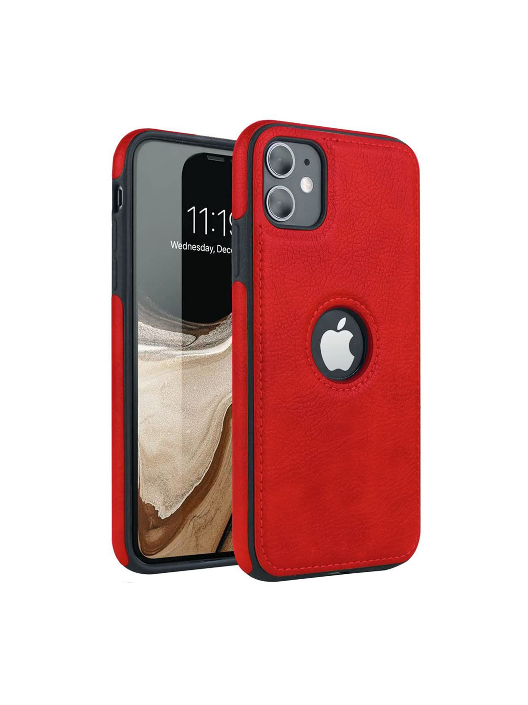 

LIRAMARK Solid Printed iPhone 11 Back Case Mobile Accessories, Red