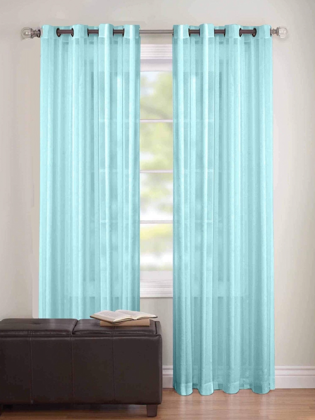 

Dekor World Multicoloured Set of 2 Sheer Long Door Curtain, Multi