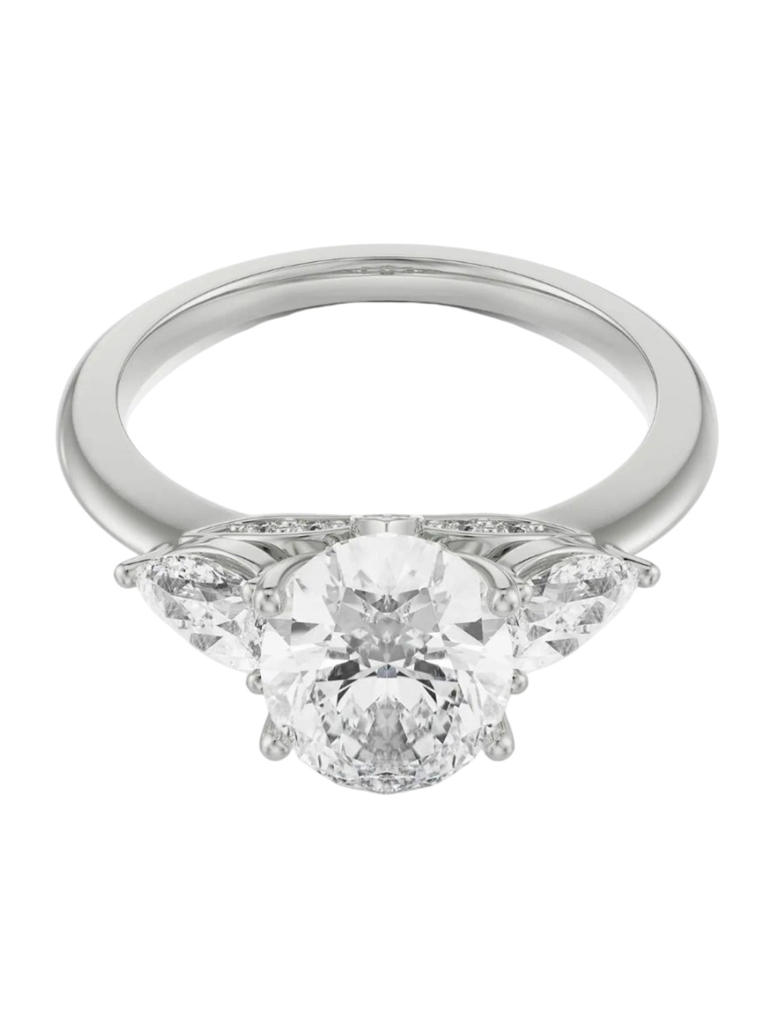 

Emori Ethereal Oval Cut Diamond Ring, Silver