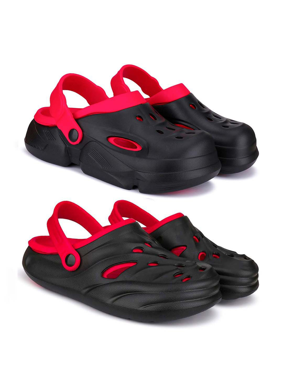 

BERSACHE Men Clogs, Black