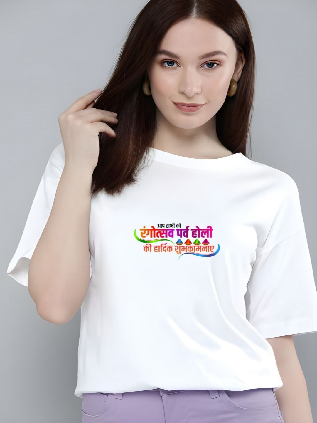 

TRENDSATTIRE Women T-shirt, White