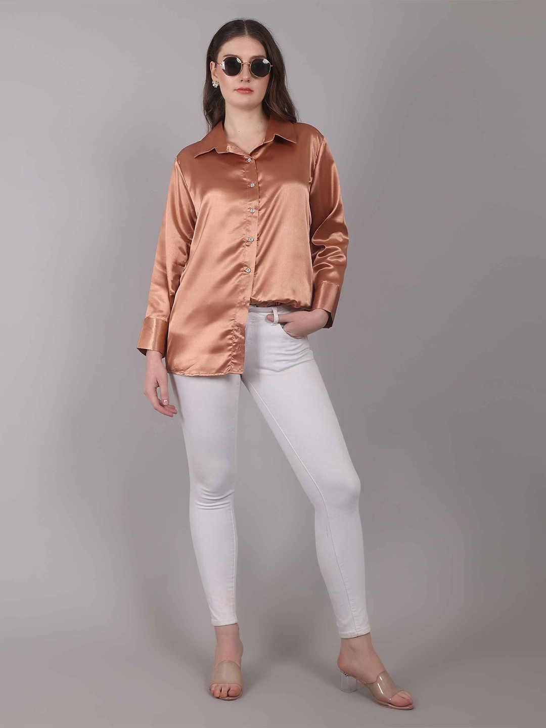 

Gargistyle Women Opaque Casual Shirt, Pink