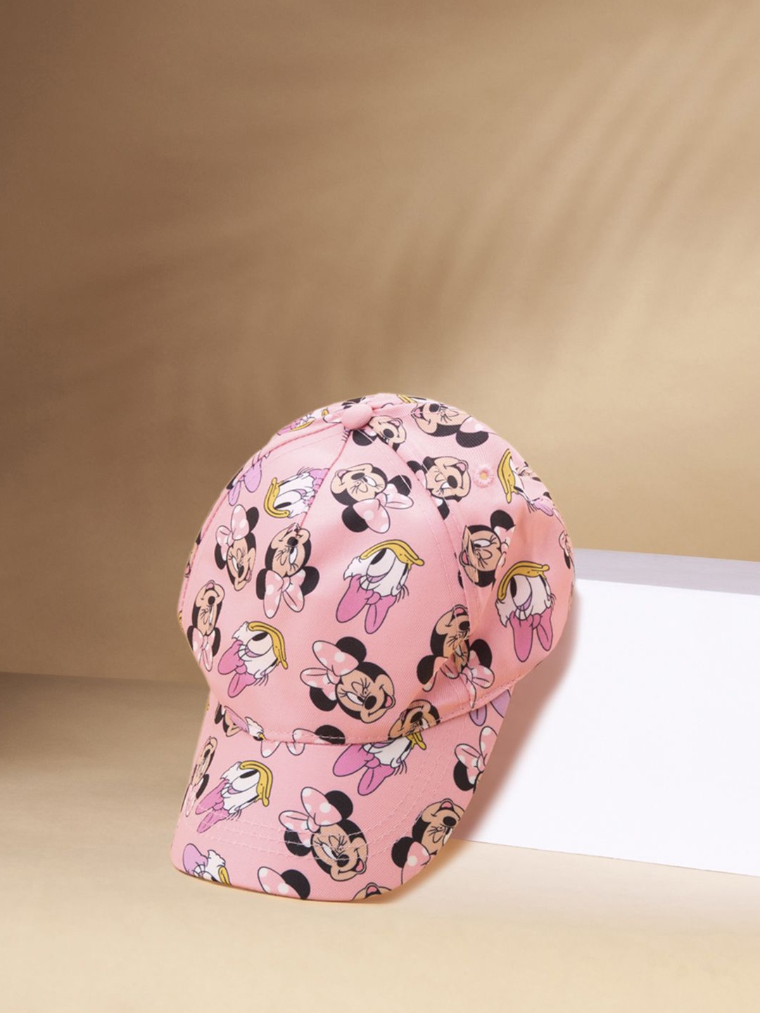 

Pantaloons Junior Girls Printed Baseball Cap, Pink